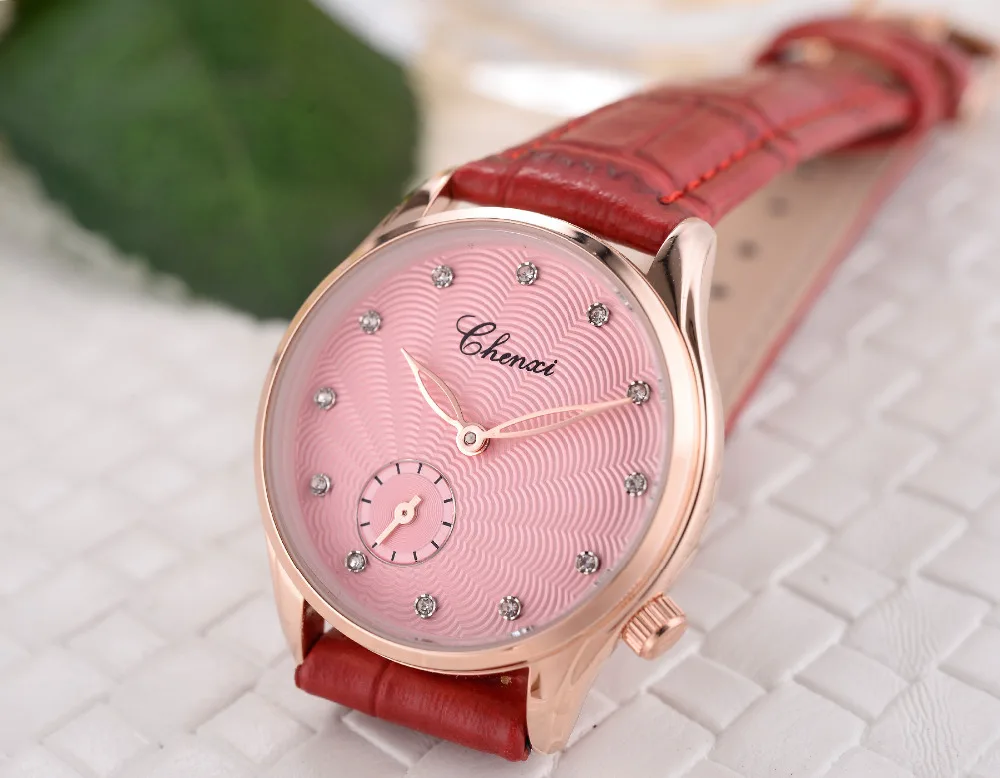 Часы наручные CHENXI женские кварцевые модные простые дизайнерские брендовые