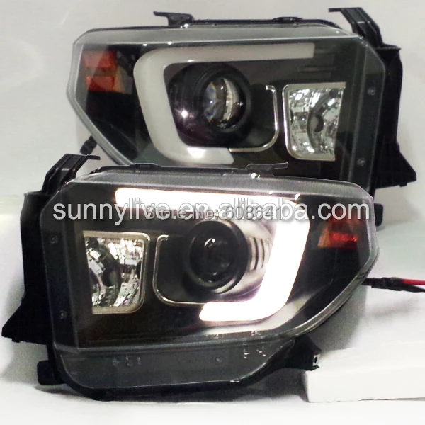 

For TOYOTA Tundra LED Head Lamp 2014 year Black Housing SN v2