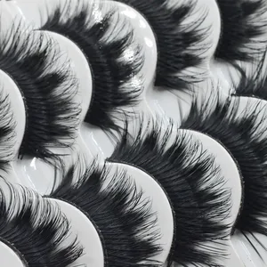5 пар Beauty Lon g толстый макияж, накладные ресницы, черные толстые пушистые Накладные ресницы ручной работы, наращивание ресниц, макияж, горячая распродажа