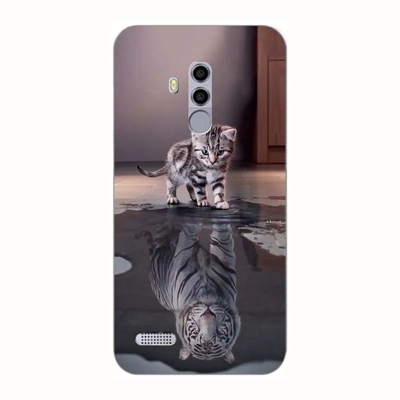 A210 Модный мягкий из высокотемпературного полиуретана чехол для телефона Leagoo T8S силиконовый чехол ТПУ задняя крышка для Coque Leagoo T8S кожаный чехол с цветочным принтом - Цвет: A210