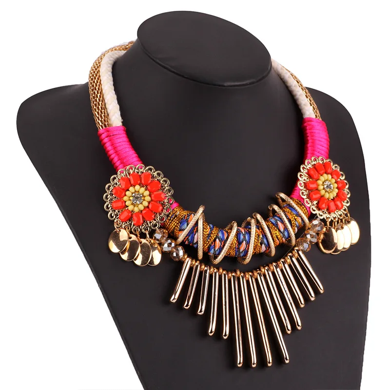 Новая мода изысканная личность красочный большой кулон инкрустация мульти