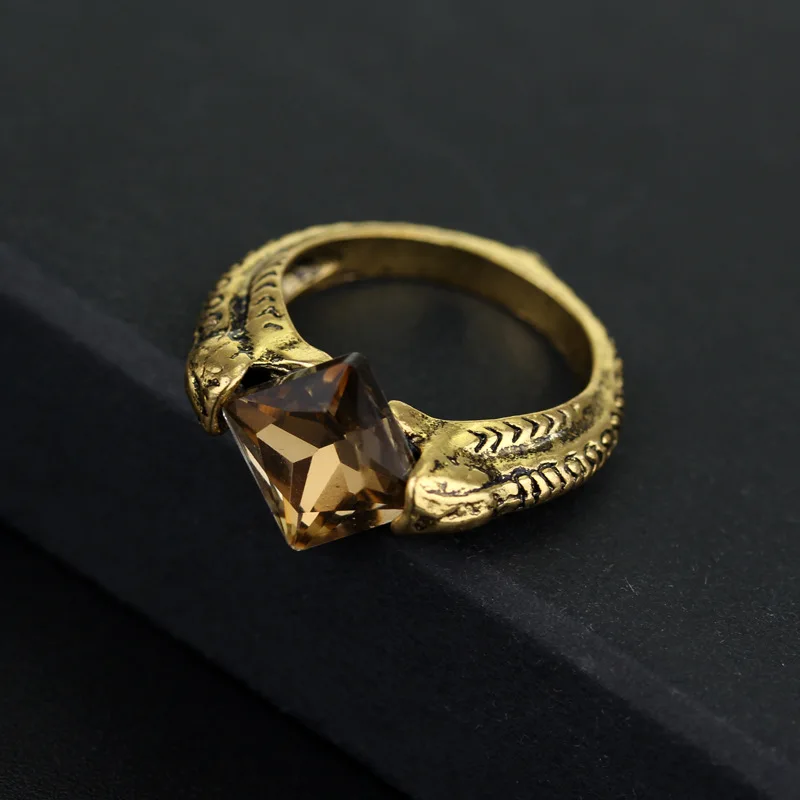 Лорд Волан де Морт Horcrux Ring Винтаж Дары смерти Дамблдора с украшением в виде