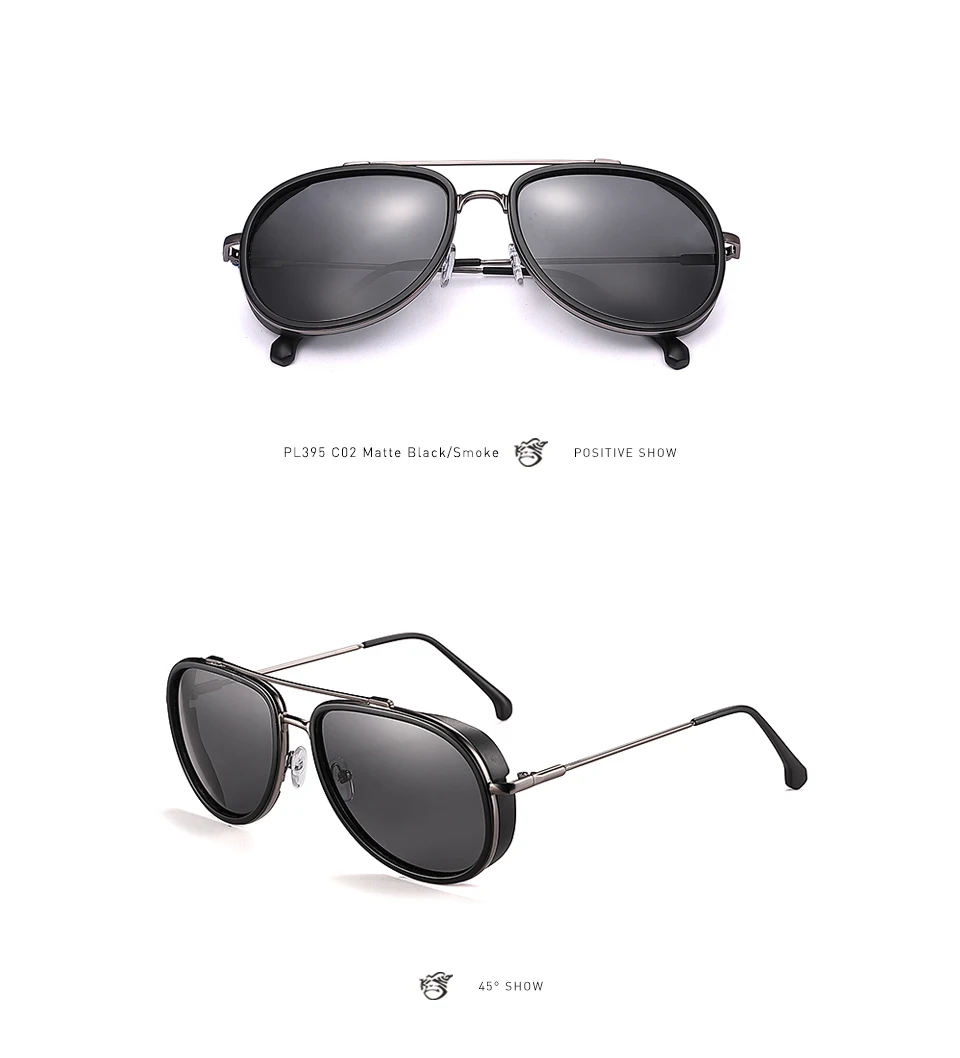 POLARKING Марка Steam Punk Поляризованные Мужские Солнцезащитные Очки Gafas De Sol Мужская Мода Вождения Металлические Солнцезащитные Очки Рыбалка Путешествия Очки