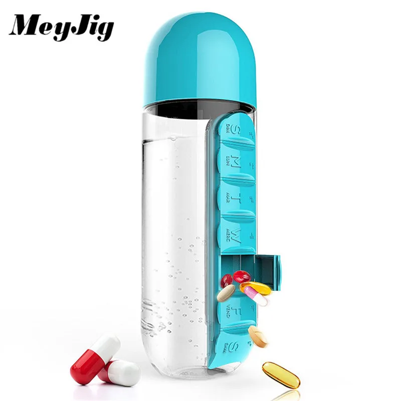 MeyJig 600 мл креативная пластиковая Герметичная Бутылка моя бутылка для воды в