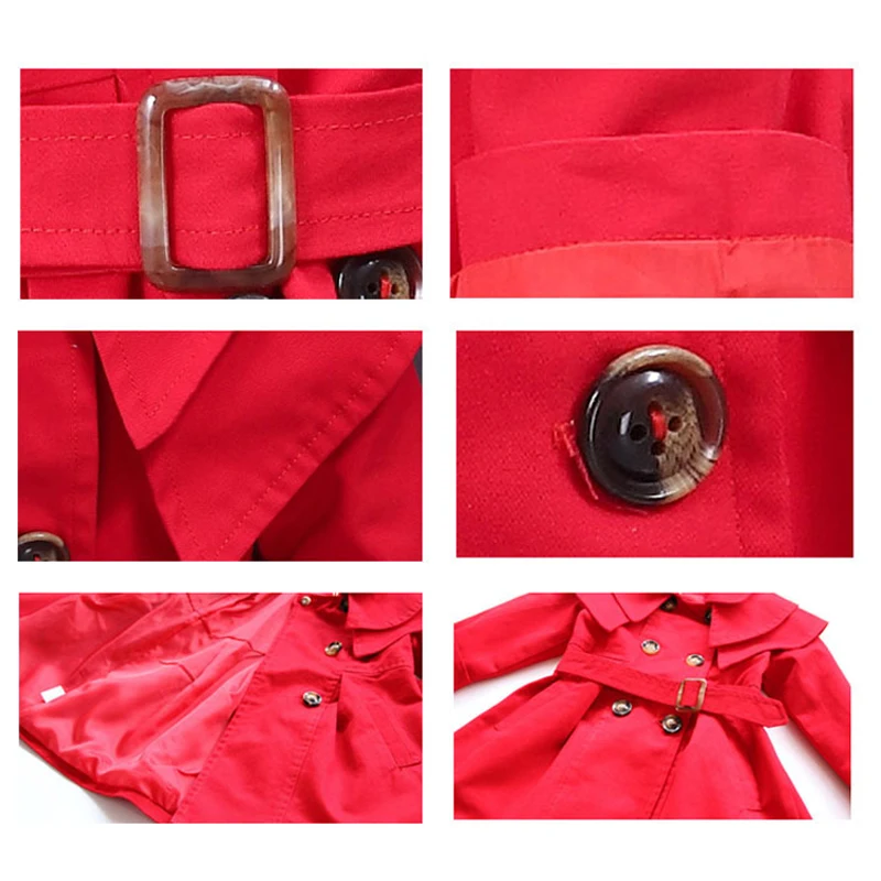 Осенний детский тренчкот с длинным рукавом и поясом XL213|girls trench|trench girltrench coat girls |