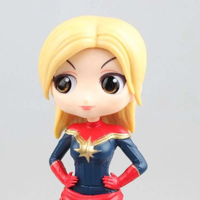 Qposkets Мститель League Edition фигурка большой глаз романы капитан черная овда 15 см ПВХ