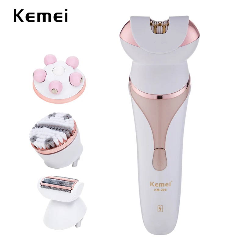 Kemei эпилятор для удаления волос, электробритва, массажер, инструменты, личный набор по уходу, инструмент для женщин, щетка для лица