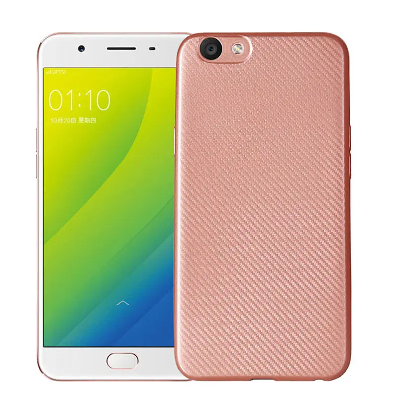 For OPPO A7 F9 A7X Ultra Slim Carbon Fiber Case Heavy Shockproof TPU Soft Silicone Back Cover A3S A83 A77 A71 A39 A57 A37 |