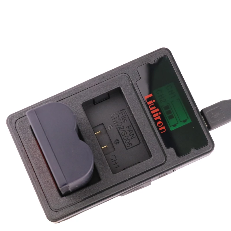 CGA-S006 S006 DMW-BMA7 S006A CGR-S006E Батарея+ ЖК-дисплей двойной Зарядное устройство для цифрового фотоаппарата Panasonic Lumix DMC-FZ7 FZ8 FZ18 FZ28 FZ30 FZ35 FZ38 FZ50