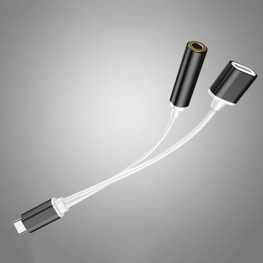 Zerosky TYPE C USB Audio Jack телефон зарядное устройство и адаптер для наушников Аксессуары 2