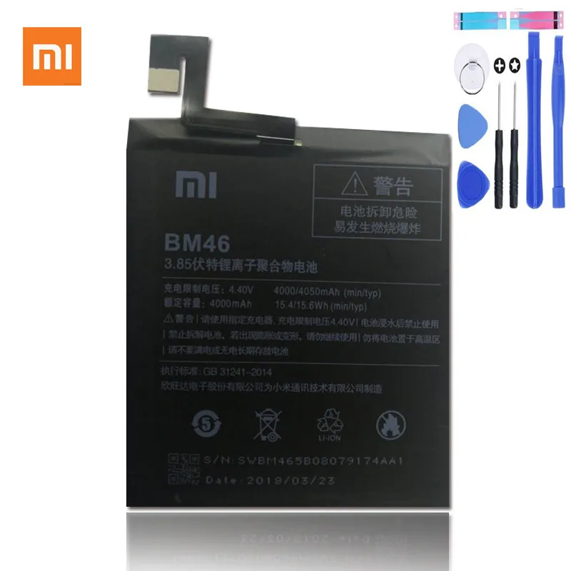 Оригинальный Батарея BM46 для Xiaomi Redmi Note 3 Note3 Pro 4000 мАч 4050 замена литиевая Bateria