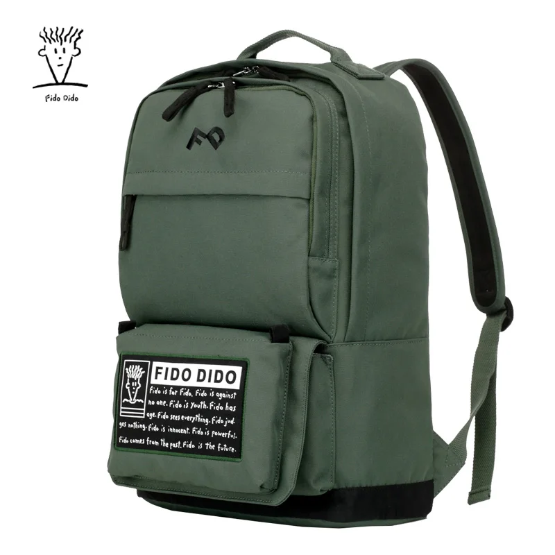 Fido Dido Новый Рюкзак Повседневная сумка европейских и американских мешок школы