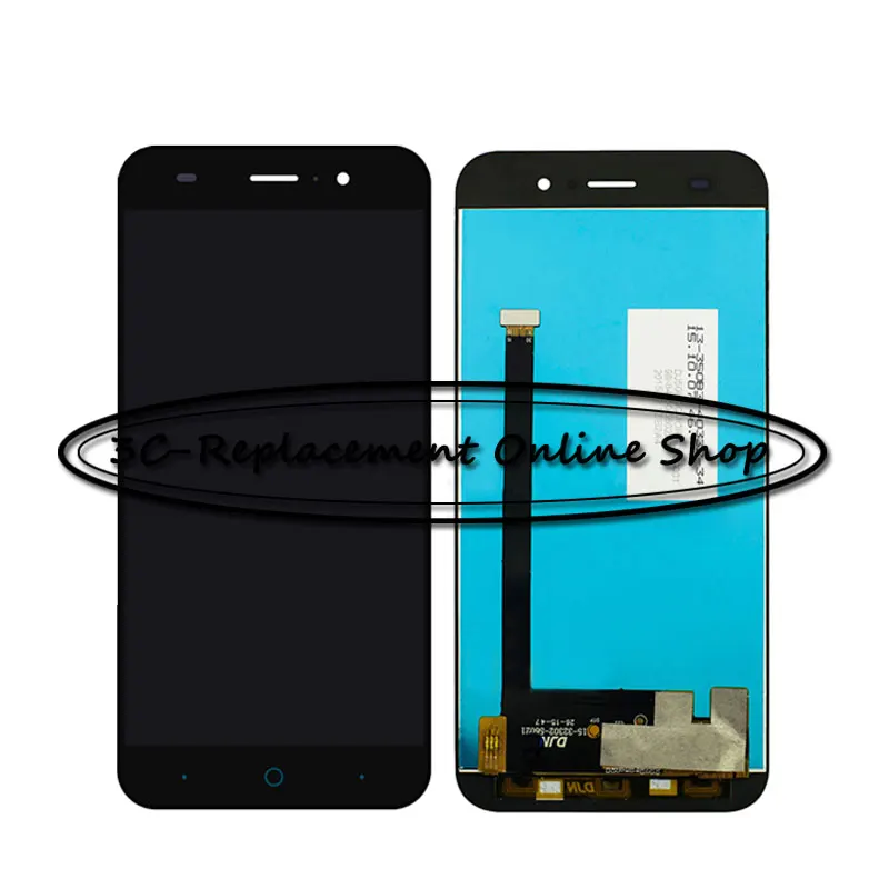 Black/White LCD+TP For ZTE Blade L6 LCD Display with Touch Screen Digitizer Assembly Smartphone Replacement + Free shipping | Мобильные