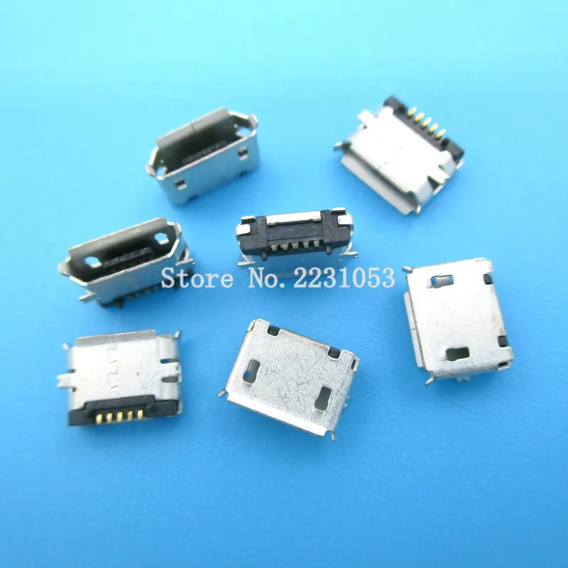 20 шт./лот новинка высококачественный разъем Micro USB гнездо типа 5Pin MK5P SMT Хвостовая
