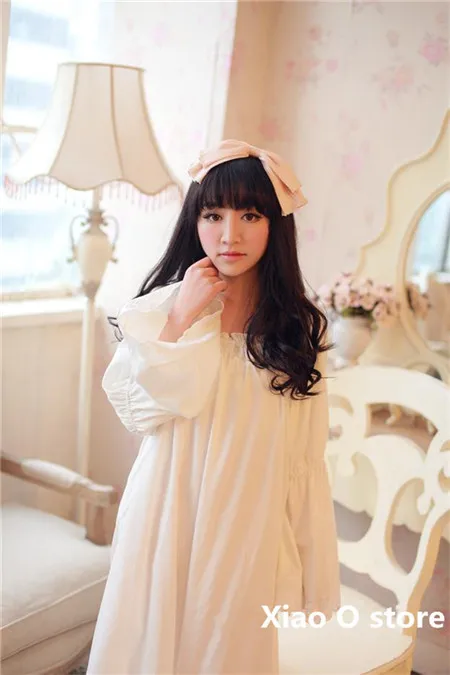 Новинка винтажная ночная рубашка принцессы из 100% хлопка с расклешенными