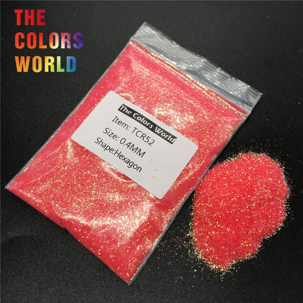 TCR52 переливчатая Радуга шестиугольная форма для дизайна ногтей украшения тела