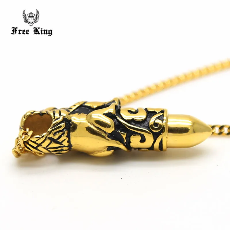 Мужская нержавеющей стали черного золота брюки-хранители лев тотем пуля