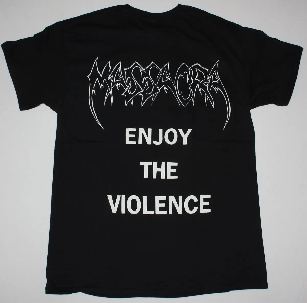 НАСЛАЖДАЙТЕСЬ НАСИЛИЯ СМЕРТЬ THRASH METAL НОВЫЙ ЧЕРНЫЙ ФУТБОЛКА Мужская Мода Футболка