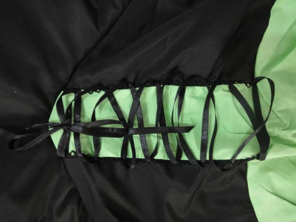 Новая мода 2014! Бесплатная доставка Зеленый Костюм Плохой ведьмы 3f1381 платье для