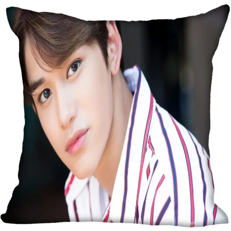 22 Fan Xi, хит, на заказ, KPOP NCT Lucas, принтованная шелковая квадратная наволочка, для дома, декоративная, на молнии, атласная наволочка(одна сторона - Цвет: 22