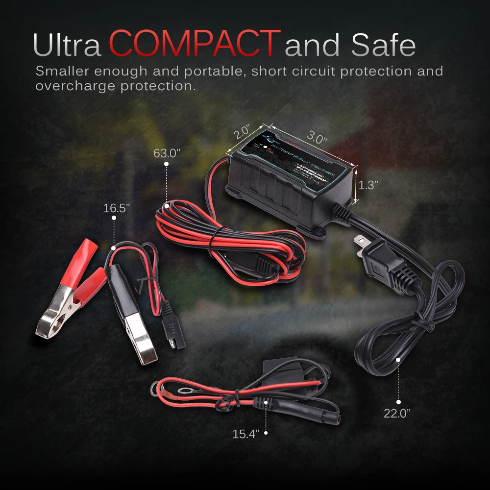 MICTUNING 6V 12V 750mA полностью автоматическая интеллектуальная батарея зарядное устройство для автомобильного мотоцикла все типы свинцово-кислотных батарей