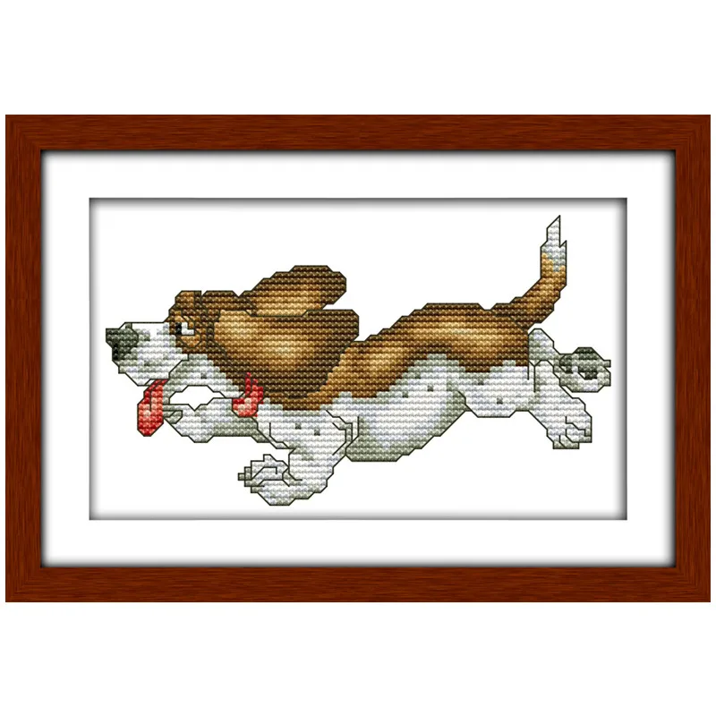 Милые наборы щенков для вышивки китайские узоров крестиком домашний декор | Дом и