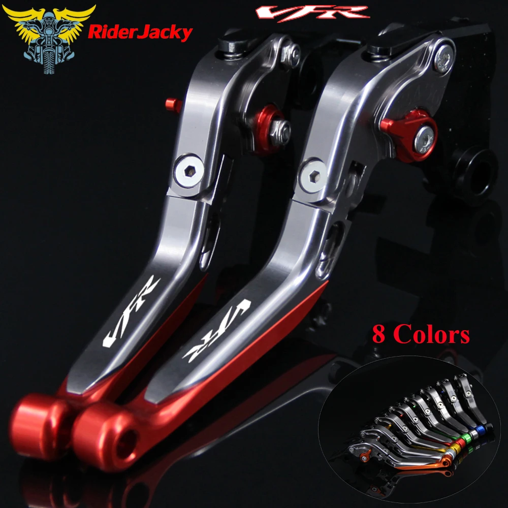 VFR 800F красный + титановый для Honda VFR800F 2002 2018 2016 2017 CNC мотоциклетные Складные