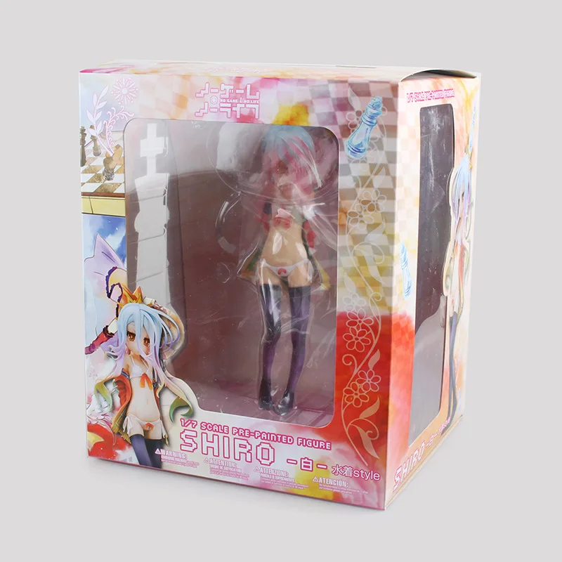 HKXZM аниме Рисунок 22 см нет игры жизни Аквамарин Shiro бикини Ver. ПВХ фигурка