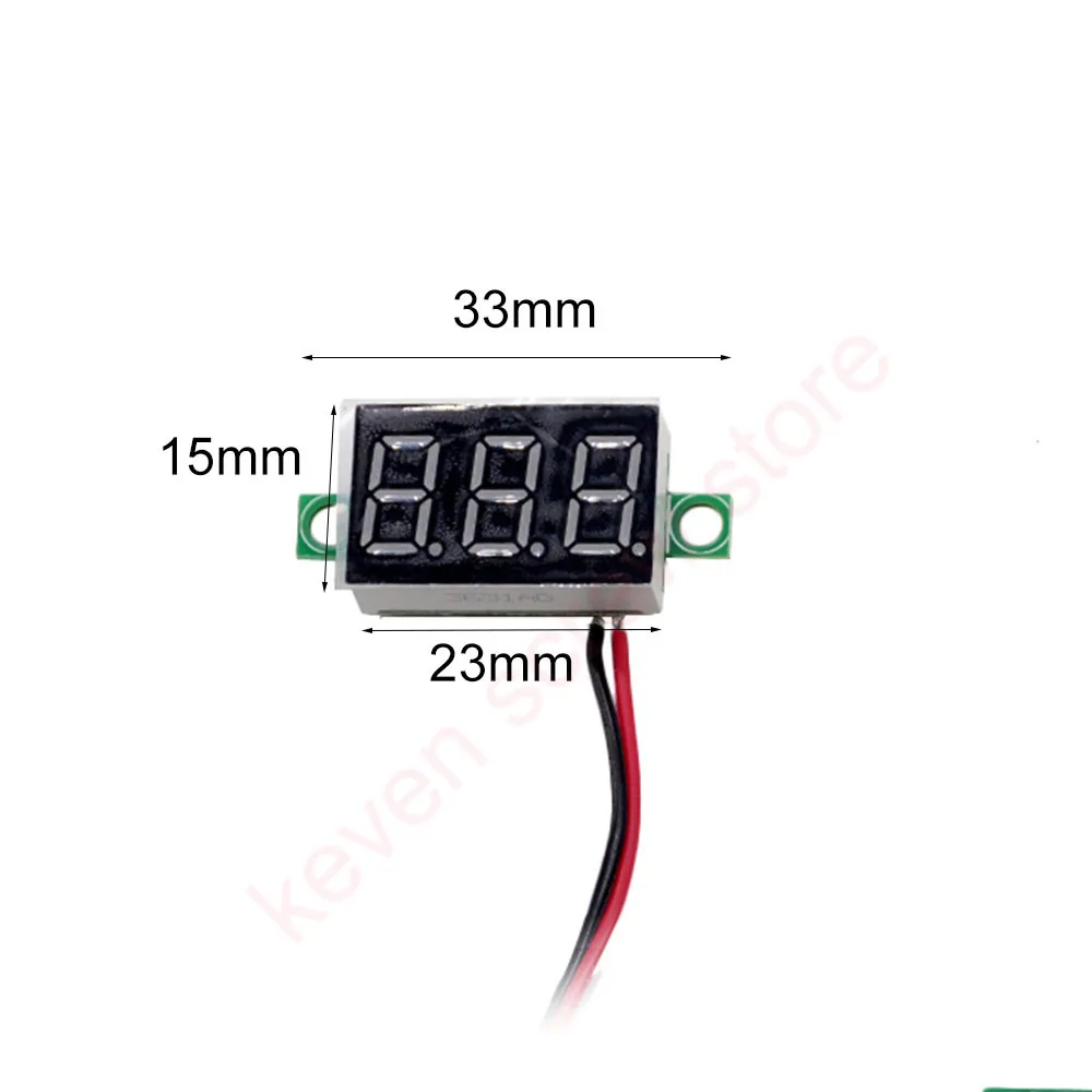 DIY цифровой светодиодный мини дисплей модуль 0,3" DC 2,7 V-32 V Вольтметр Напряжение тестер измерительный прибор с панелью для мотоциклов и автомобилей