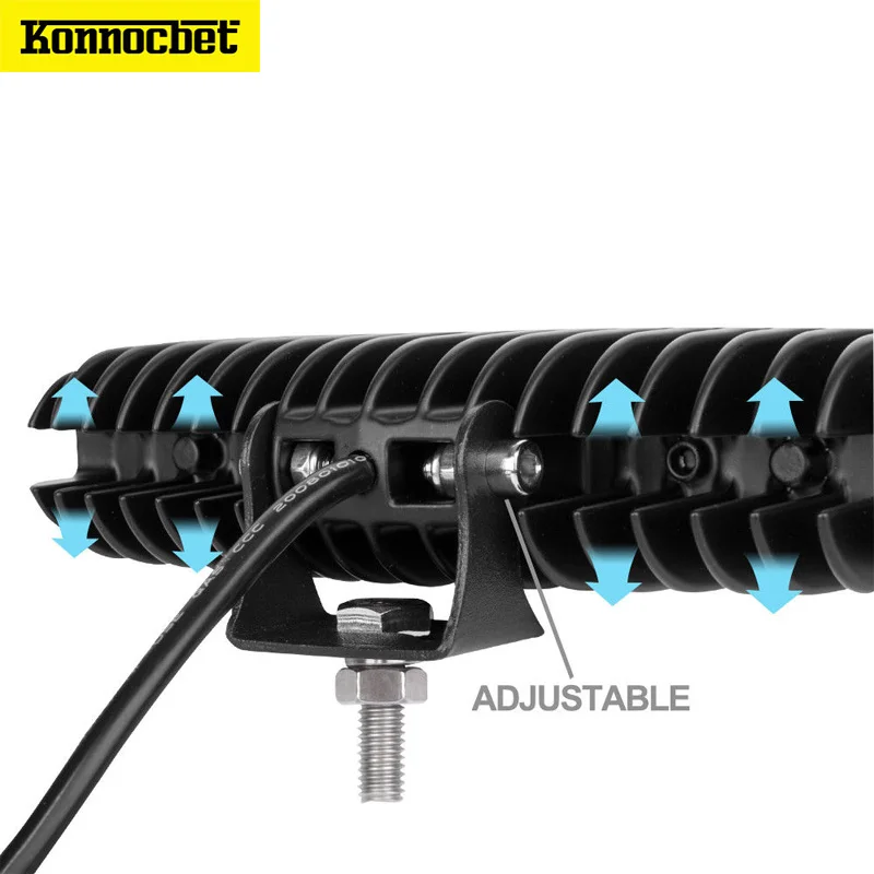 7inch 80W LED Work Driving Light Bar Spot Flood Combo Offroad 4wd Lamp Led 8000lLM Waterproof IP68 Car Accessories | Автомобили и