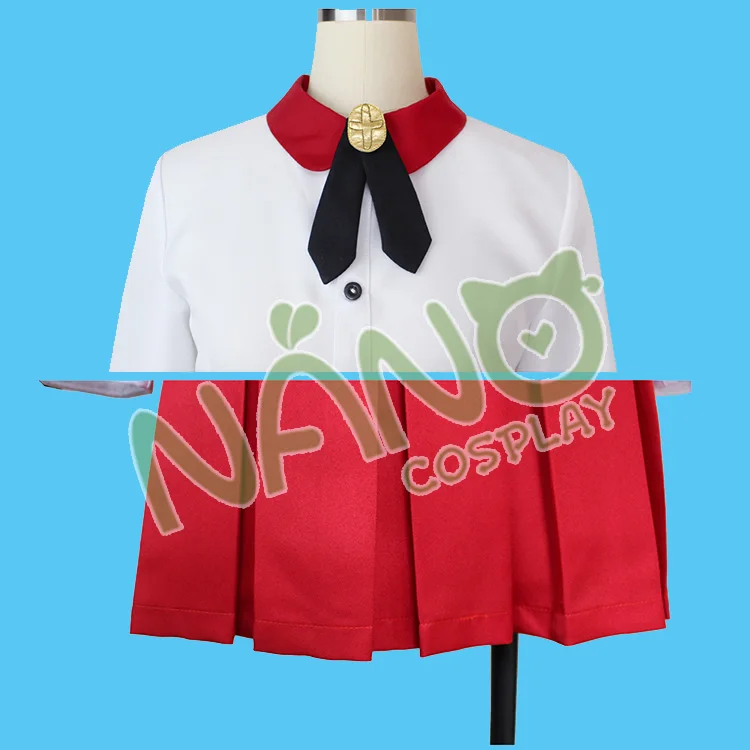 

NEW GAME! Takkimoto Hifumi Cosplay Costume Halloween Uniform Outfit Shirt+Skirt+Tie Custom-made