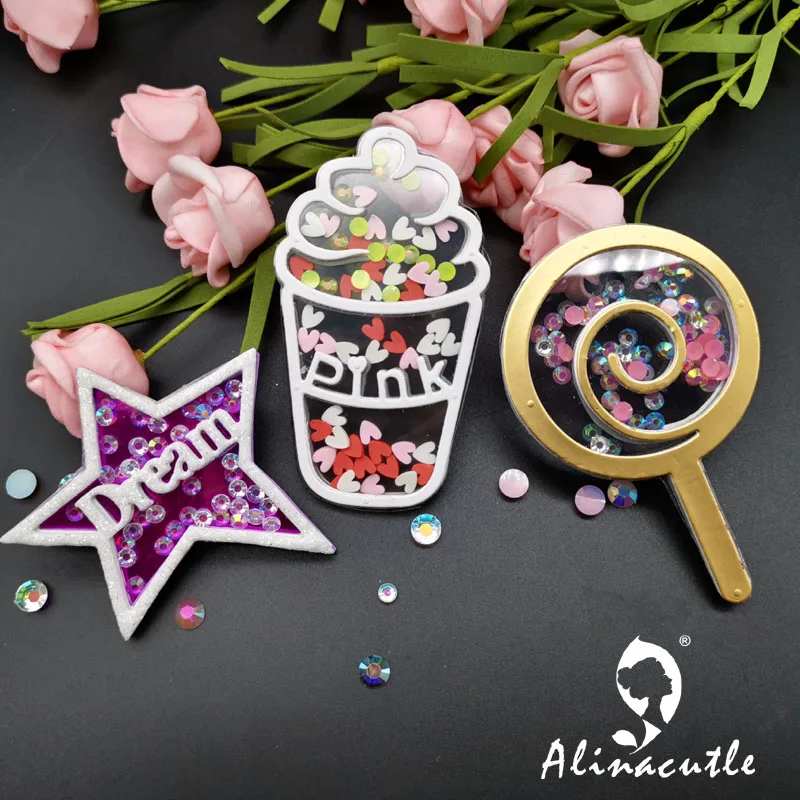 Высечки металла резки мороженого звезда Alinacraft DIY Скрапбукинг альбом Papercraft ручной