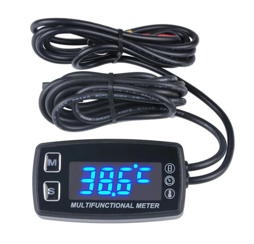 Водонепроницаемый светодиодный тач/счетчик часов термометр измеритель