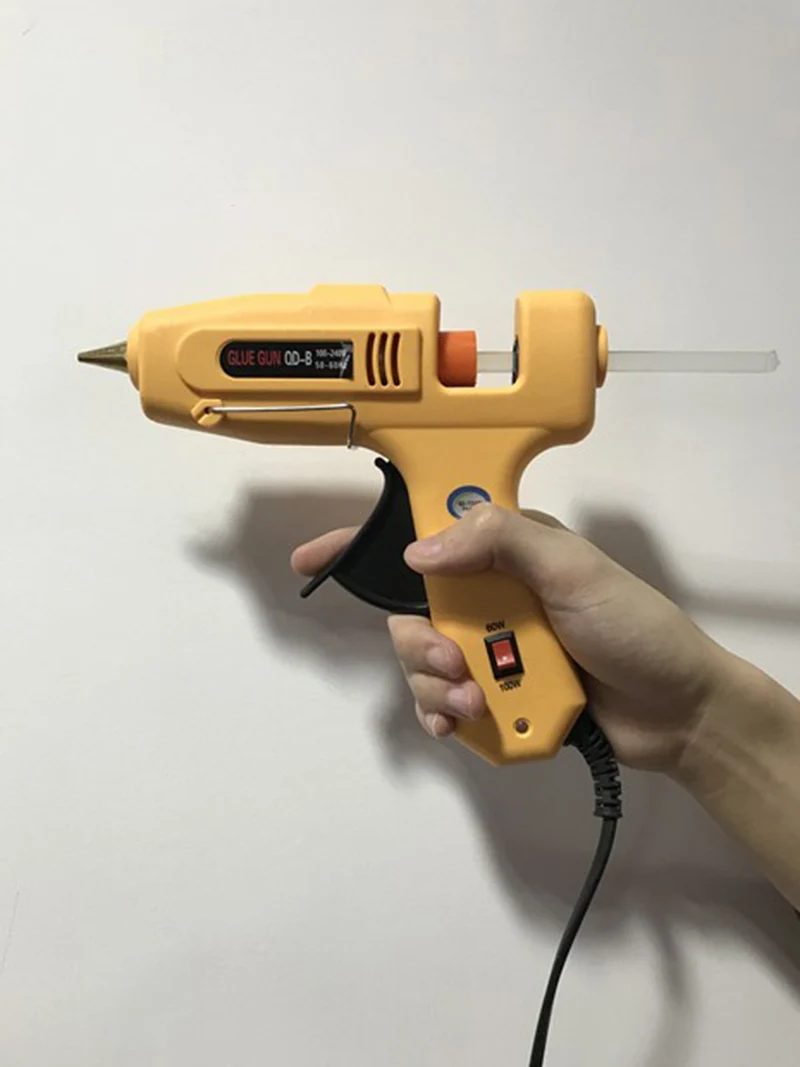 60-100 вт DIY термоклеевой пистолет+ 10 шт. клеевые палочки Электрический силиконовый пистолет тепловой инструмент для ремонта