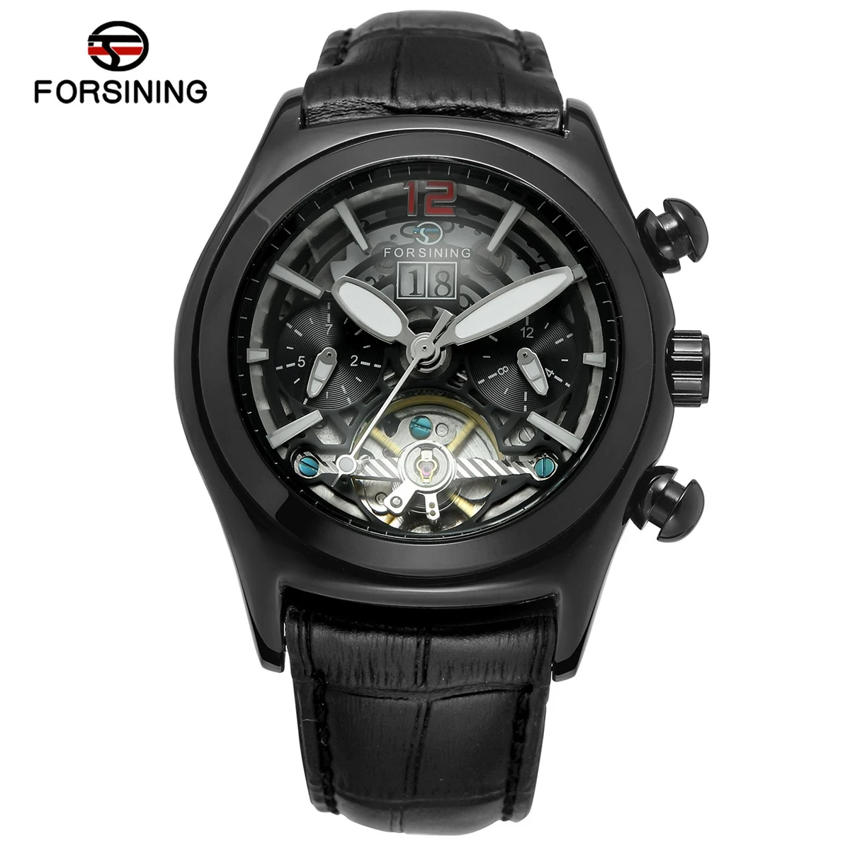 FORSINING золотые скелетоны Tourbillon механические часы Мужские Автоматические