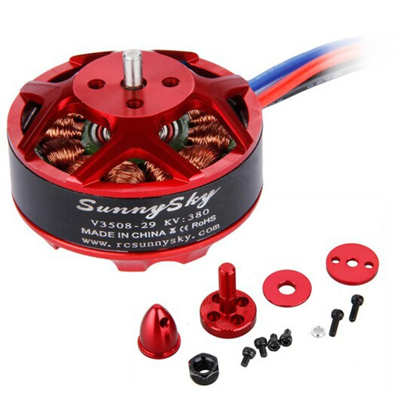 Оригинальный бесщеточный двигатель Sunnysky V3508 380KV 580KV 700KV 4S 6S для мультикоптера