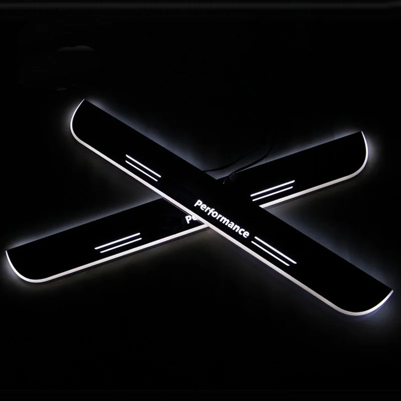 

SNCN LED Car Scuff Plate Trim Pedal Door Sill Pathway Moving Welcome Light For BMW E90 E91 2006 - 2009 2010 2011 Accessories