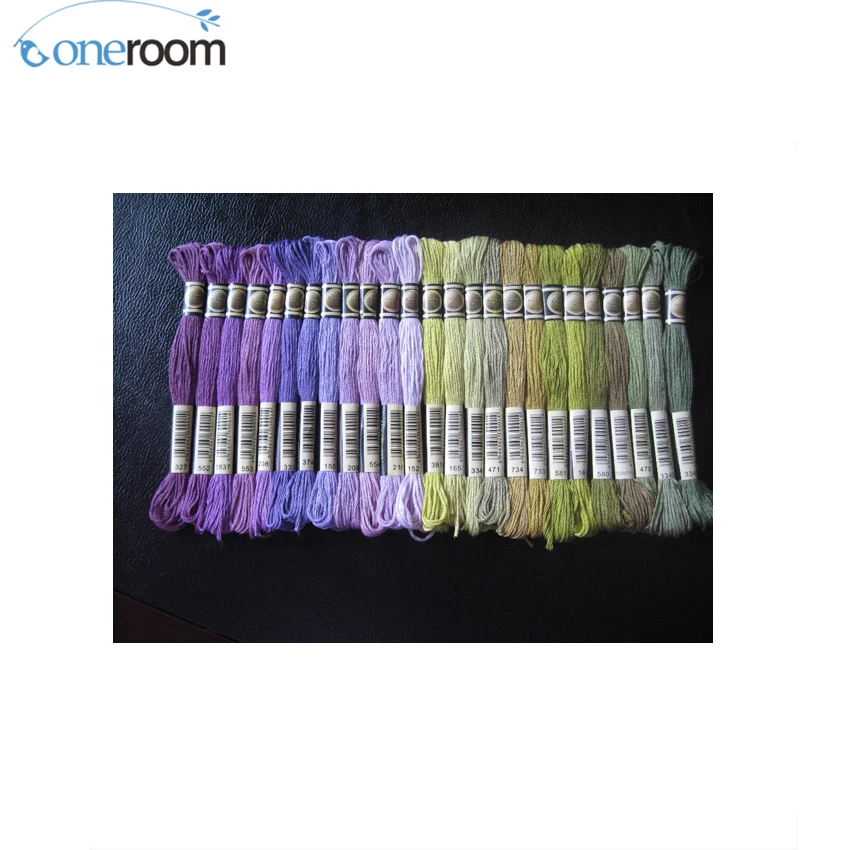 

NOneroom 50pcs CXC threads similar DMC cotton threads two label cross stitch threads embroidery threads Quality skeins