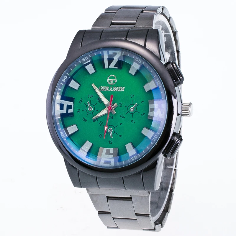 2019 New Sports Brand Men Watch Full Steel Military Outdoors Quartz Watches Blue Mirror Big Black Gentleman Wristwatches | Наручные часы