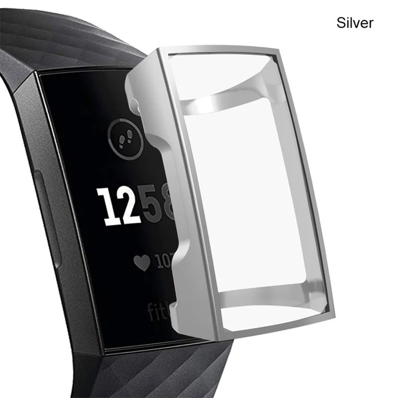 Для Fitbit Charge 3 Band Smart Watch 5 цветов для Чехол Мягкий защитный силиконовый из ТПУ