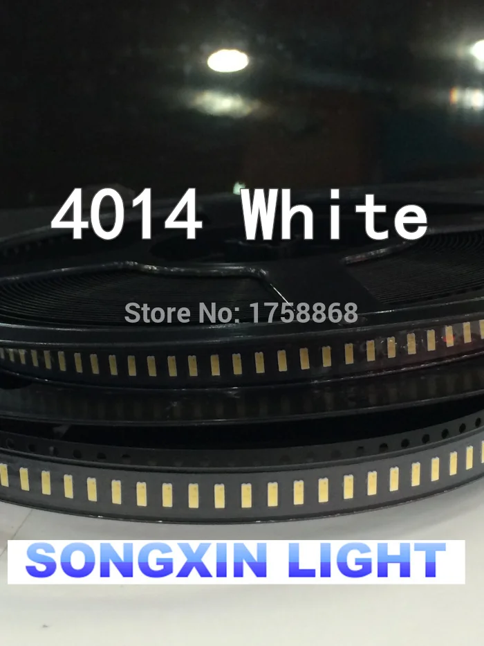 1000 шт./лот 0 2 Вт SMD 4014 Светодиодная лампа Bead13 26lm белый/теплый белый LED 2800K/6000K/9000K