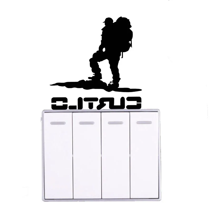 Персонализированный виниловый альпинистский переключатель для рюкзака Hiker