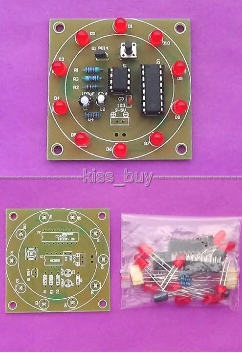 DIY Электронный Обучающий набор Колесо Фортуны Набор произведенные электронные