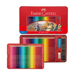 Набор масляных цветных карандашей Faber Castell Knight 12 24 36 48 60 цветов, художественные карандаши, Профессиональные цветные карандаши для рисования