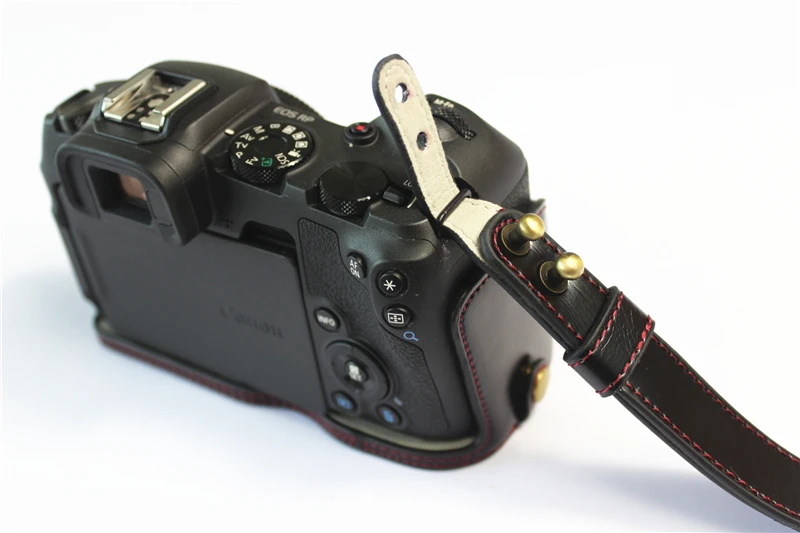 New PU Leather Camera Case Full Bag For canon EOS RP EOSRP Camera Bag Cover Hand Strap Take the battery version