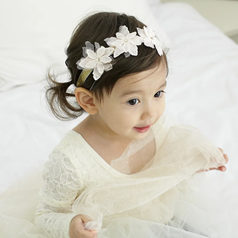 1 шт. детская эластичная повязка на голову с цветами|rhinestone flower headband|hair bands kidsflower