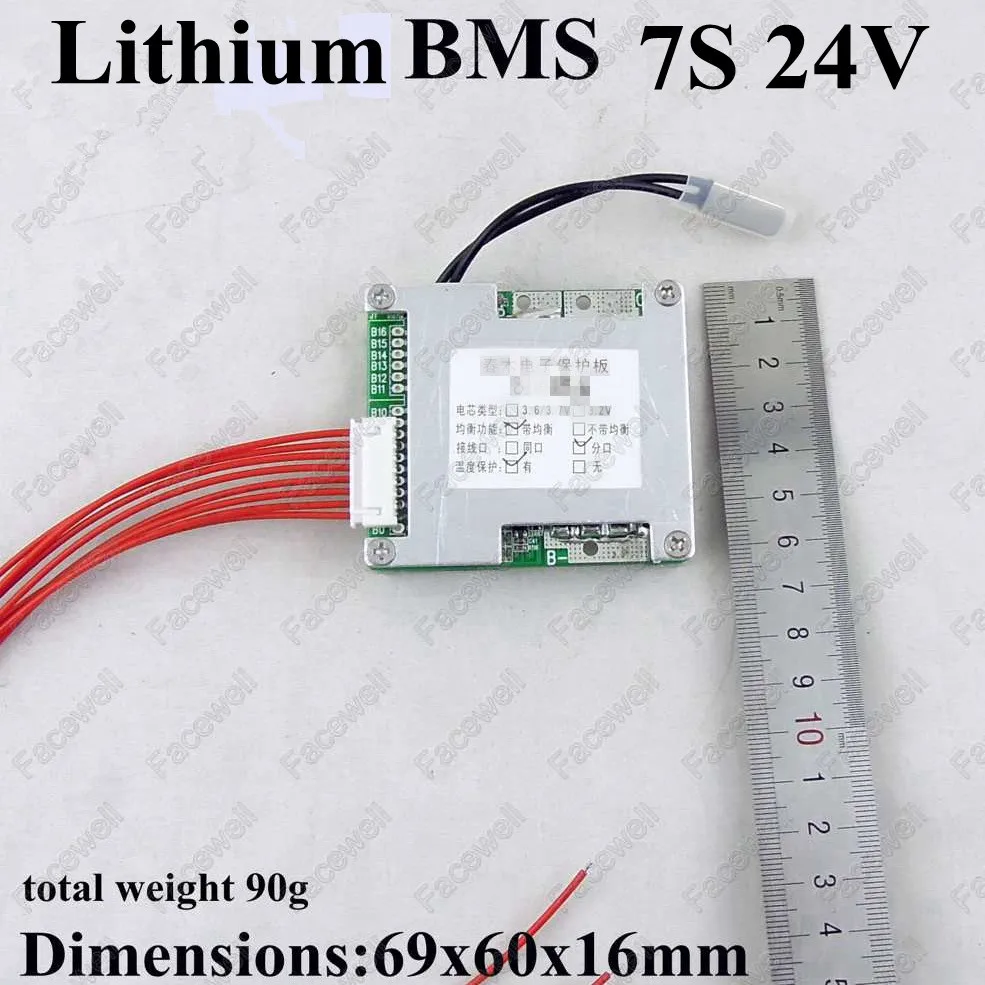 Бренд 24v 7S 30A BMS PCM 25 9 V для литий ионного полимерного аккумулятора Защитная плата