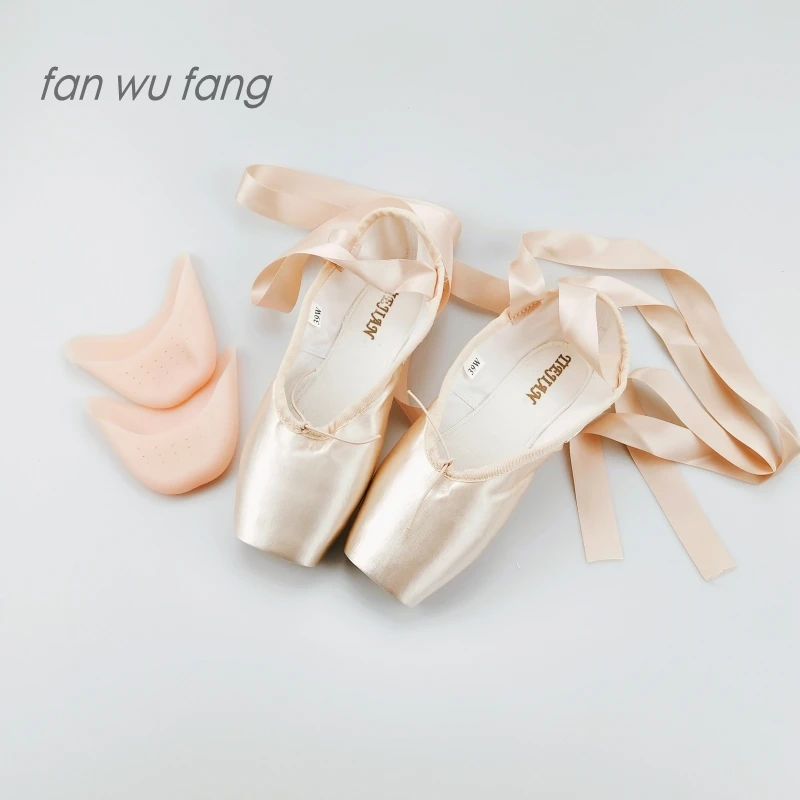 Fan wu fang новинка 2020 бежевые парусиновые Сатиновые балетки для взрослых туфли с