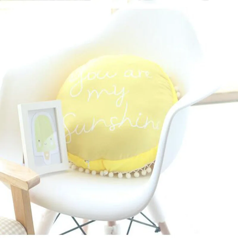 Симпатичная мягкая плюшевая подушка с улыбающимся подсолнухом игрушка кукла