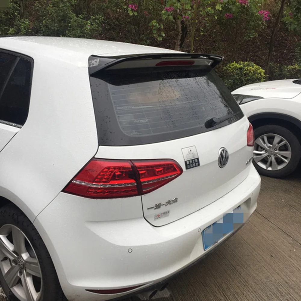 Для Volkswagen Golf 7 спойлер 2014 2015 2016 ABS пластик Неокрашенный задний Багажник крыло